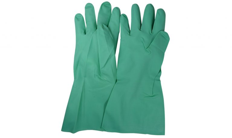 GUANTES DE NITRILO VERDE 14"